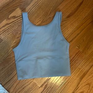 Lululemon power pivot ribbed tank top pastel blue